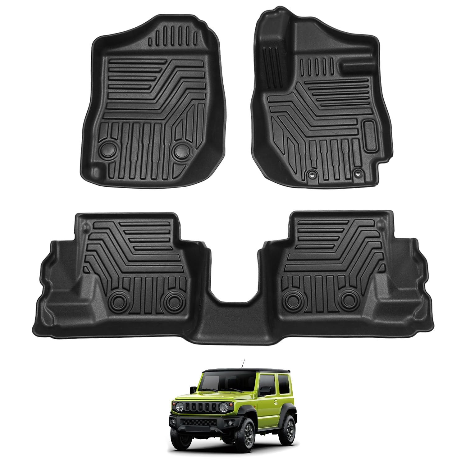 クラッツィオ　ジムニー、ジムニーシエラ、JB74JB64 立体フロアマットAT車 Amazon | Cartist ジムニー JB64 ジムニーシエラ JB74 フロアマット